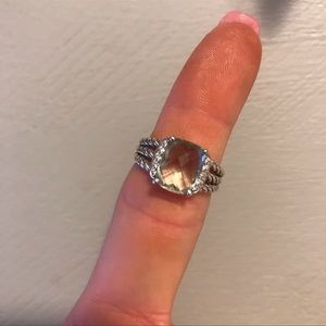 David Yurman Petite Wheaton Ring Prasiolote